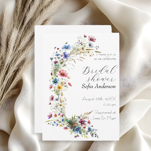 ガーデンフランスのパーティーフラワー招待状 招待状