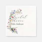 ガーデンフランスのパーティー花 スタンダードカクテルナプキン (正面)