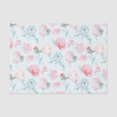ガーデンフランスのフローラピンク牡丹パタ結婚ーン 薄葉紙 (正面)