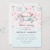 ガーデンフランスのフローラブランチ&バブリーブライダルシャワー 招待状 (正面)