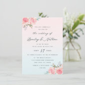 ガーデンフランスのフローラ牡丹結婚書記 招待状 (スタンド正面)