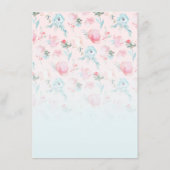 ガーデンフランスのフローラ牡丹3コースディナー メニュー (裏面)