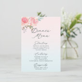 ガーデンフランスのフローラ牡丹3コースディナー メニュー (スタンド正面)