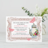 ガーデンフランスのブライダルティーパーティー 招待状 (スタンド正面)
