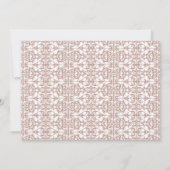 ガーデンフランスのブライダルティーパーティー 招待状 (裏面)