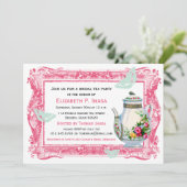 ガーデンフランスのブライダルティーパーティー 招待状 (スタンド正面)