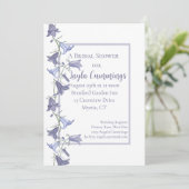 ガーデンフランスのブルーベルフラワーズブライダルシャワー 招待状 (スタンド正面)