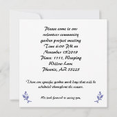 ガーデンフランスのルピネカード カード (裏面)