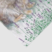 ガーデンフランスのヴィンテージバニーラビットデクページ開花 薄葉紙 (詳細)