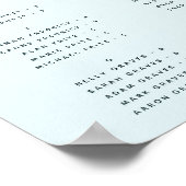 ガーデンフランスの・ア結婚ルファベットの座席表 ポスター (角)