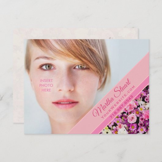 ガーデンフランスの- 案内ポストカード (正面/裏面)