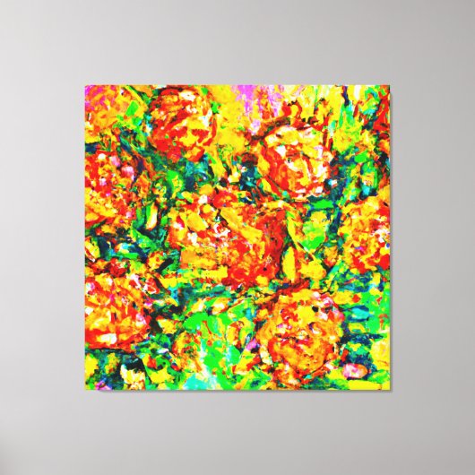 ガーデンフレッシュパターンアート キャンバスプリント (正面)