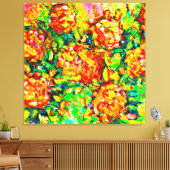 ガーデンフレッシュパターンアート キャンバスプリント (インサイチュ (リビング))