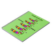 ガーデンフレンドリーバグはしご緑のガーデオーガニックニング ノートブック (左側)