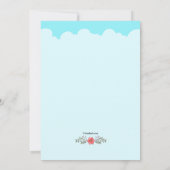 ガーデンフレーム フォト 誕生日招待状 招待状 (裏面)