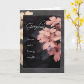 ガーデンフロックスフラワー誕生日カードおばあちゃん カード (黄色い花)