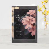 ガーデンフロックスフラワー誕生日フォードゥーターインロー カード (黄色い花)