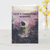 ガーデンフロッグ カード (黄色い花)