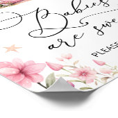 ガーデンフローラかわいい妖精のベビーは甘いポスター ポスター (角)