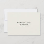 ガーデンフローラウェディングRSVPカード 出欠カード (裏面)