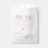 ガーデンフローラウェーブワイルドフラワーモダンブライダルシャワー フェイバーバッグ (正面)