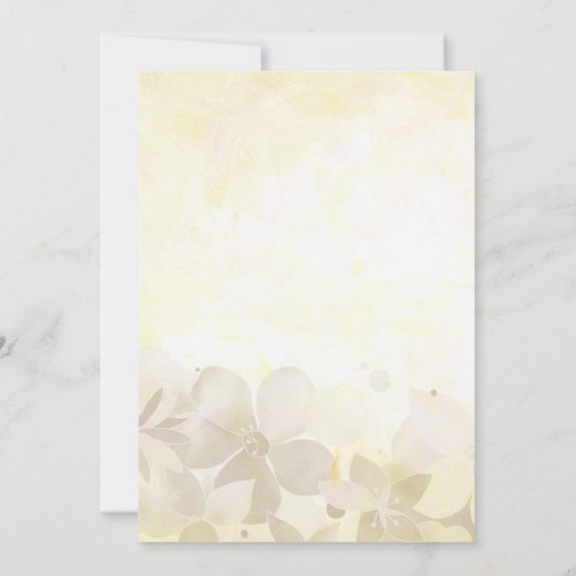 ガーデンフローラカップルウェディングシャワー 招待状 (裏面)