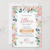 ガーデンフローラティーパーティの招待状 招待状 (正面)