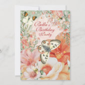 ガーデンフローラテーマパーティー招待状 招待状 (裏面)