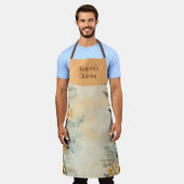 ガーデンフローラパーソナライズされたオールオーバープリントエプロン エプロン (着用した状態)