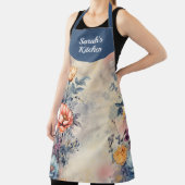ガーデンフローラパーソナライズされたオールオーバープリント エプロン (インサイチュ)