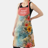 ガーデンフローラパーソナライズされたオールオーバープリント エプロン (インサイチュ)