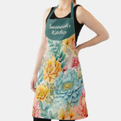 ガーデンフローラパーソナライズされたオールオーバープリント エプロン (インサイチュ)