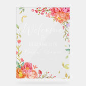 ガーデンフローラブライダルシャワーウェルカムアクリルサイン アクリルサイン (正面)