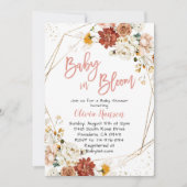 ガーデンフローラベビーイン開花ベビーシャワー 招待状 (正面)