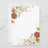 ガーデンフローラベビーイン開花ベビーシャワー 招待状 (裏面)