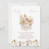 ガーデンフローラベビーイン開花ベビーシャワー 招待状 (正面)