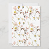 ガーデンフローラベビーイン開花ベビーシャワー 招待状 (裏面)