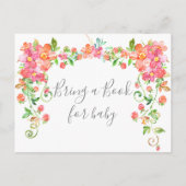 ガーデンフローラベリーベビーシャワー本カードライブラリ インビテーションポストカード (裏面)