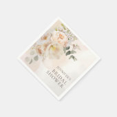 ガーデンフローラユーカリブライダルシャワー スタンダードカクテルナプキン (角)