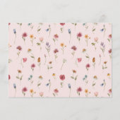 ガーデンフローラワイルドフラワーブライダルシャワーレシピ エンクロージャーカード (裏面)