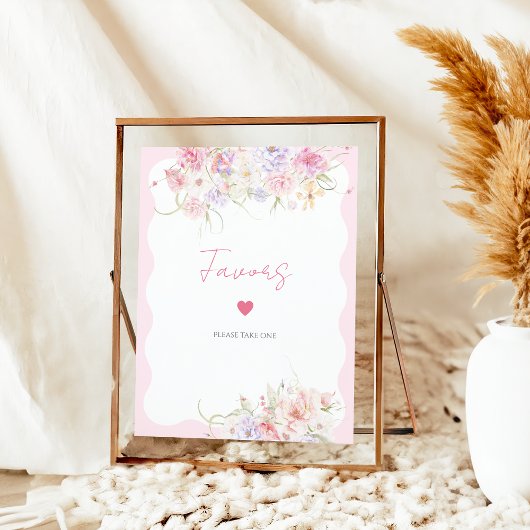 ガーデンフローラワイルドフラワーモダンブライダルの恩恵 ポスター