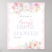 ガーデンフローラワイルドフラワーモダンブライダルへようこそ ポスター (正面)