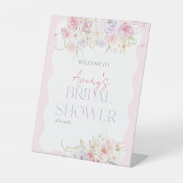 ガーデンフローラワイルドフラワーモダンブライダルへようこそ 台座サイン