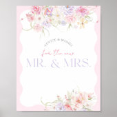 ガーデンフローラワイルドフラワーモダンブライダルウィッシュゲーム ポスター (正面)