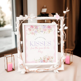 ガーデンフローラワイルドフラワーモダンブライダルキスゲーム ポスター