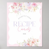 ガーデンフローラワイルドフラワーモダンブライダルレシピ ポスター (正面)