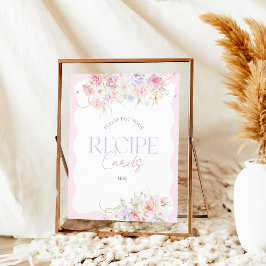 ガーデンフローラワイルドフラワーモダンブライダルレシピ ポスター