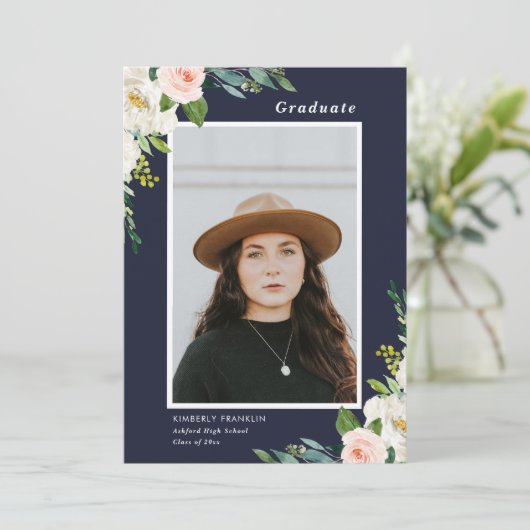 ガーデンフローラ卒業写真招待状 招待状 (スタンド正面)