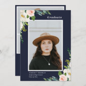 ガーデンフローラ卒業写真招待状 招待状 (正面/裏面)