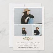 ガーデンフローラ卒業写真招待状 招待状 (裏面)